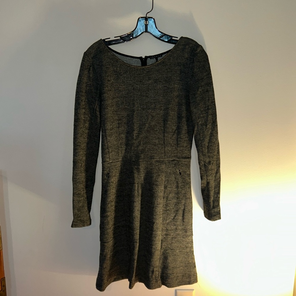Like new theory grey knit sweater dress